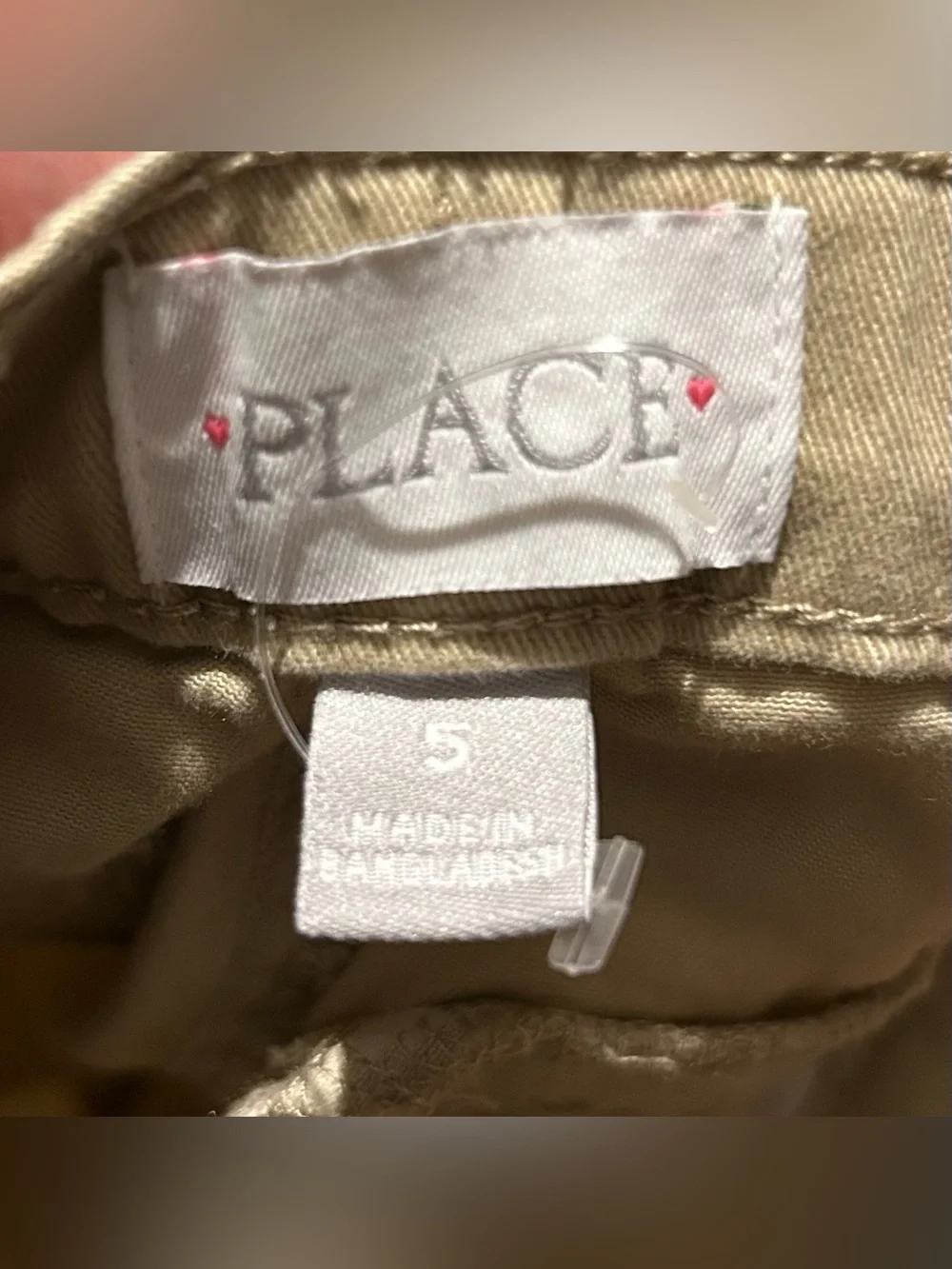 The Children’s Place Khaki Uniform Chino Pants Size 5 NWOT